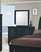Sandy Beach Vertical Dresser Mirror Black - Furniture Stars (Chicago, IL)