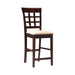 Gabriel Upholstered Counter Height Stools Cappuccino and Beige (Set of 2) - Furniture Stars (Chicago, IL)