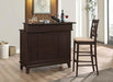 Gabriel Upholstered Counter Height Stools Cappuccino and Beige (Set of 2) - Furniture Stars (Chicago, IL)