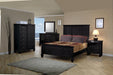 Sandy Beach Eastern King Panel Bed with High Headboard Black - Furniture Stars (Chicago, IL)