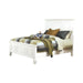 Sandy Beach Queen Panel Bed with High Headboard Cream White - Furniture Stars (Chicago, IL)