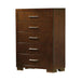 Jessica 5-drawer Chest Cappuccino - Furniture Stars (Chicago, IL)