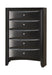 Briana Rectangular 5-drawer Chest Black - Furniture Stars (Chicago, IL)