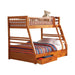 Ashton Twin Over Full 2-drawer Bunk Bed Honey - Furniture Stars (Chicago, IL)