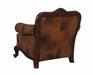 Victoria Rolled Arm Chair Tri-tone and Brown - Furniture Stars (Chicago, IL)