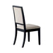 Louise Upholstered Dining Side Chairs Black and Cream (Set of 2) - Furniture Stars (Chicago, IL)