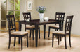 Gabriel Lattice Back Side Chairs Cappuccino and Tan (Set of 2) - Furniture Stars (Chicago, IL)