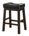 Donald Upholstered Counter Height Stools Black and Cappuccino (Set of 2) - Furniture Stars (Chicago, IL)