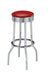Theodore Upholstered Top Bar Stools Red and Chrome (Set of 2) - Furniture Stars (Chicago, IL)