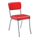 Retro Open Back Side Chairs Red and Chrome (Set of 2) - Furniture Stars (Chicago, IL)