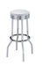 Theodore Upholstered Top Bar Stools White and Chrome (Set of 2) - Furniture Stars (Chicago, IL)