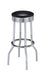 Theodore Upholstered Top Bar Stools Black and Chrome (Set of 2) - Furniture Stars (Chicago, IL)