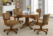 Mitchell Upholstered Game Chair Olive-brown and Amber - Furniture Stars (Chicago, IL)