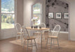 Taffee Rectangle Dining Table Natural Brown and White - Furniture Stars (Chicago, IL)