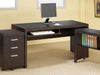 Skeena Computer Desk with Keyboard Drawer Cappuccino - Furniture Stars (Chicago, IL)