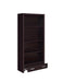 Skylar 5-shelf Bookcase with Storage Drawer Cappuccino - Furniture Stars (Chicago, IL)