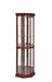 Appledale 6-shelf Corner Curio Cabinet Medium Brown - Furniture Stars (Chicago, IL)