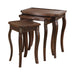 Daphne 3-piece Curved Leg Nesting Tables Warm Brown - Furniture Stars (Chicago, IL)