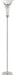 Archie Floor Lamp with Frosted Ribbed Shade Brushed Steel - Furniture Stars (Chicago, IL)