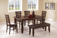 Dalila Rectangular Dining Table Cappuccino - Furniture Stars (Chicago, IL)