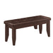 Dalila Tufted Upholstered Dining Bench Cappuccino and Black - Furniture Stars (Chicago, IL)