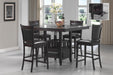 Jaden Upholstered Counter Height Stools Black and Espresso (Set of 2) - Furniture Stars (Chicago, IL)