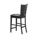 Jaden Upholstered Counter Height Stools Black and Espresso (Set of 2) - Furniture Stars (Chicago, IL)