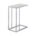 Stella Glass Top Accent Table Chrome and White - Furniture Stars (Chicago, IL)