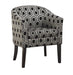 Jansen Hexagon Patterned Accent Chair Grey and Black - Furniture Stars (Chicago, IL)