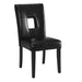 Shannon Open Back Upholstered Dining Chairs Black (Set of 2) - Furniture Stars (Chicago, IL)