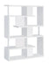 Hoover 5-tier Bookcase White and Chrome - Furniture Stars (Chicago, IL)
