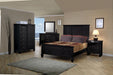 Sandy Beach Door Chest with Concealed Storage Black - Furniture Stars (Chicago, IL)