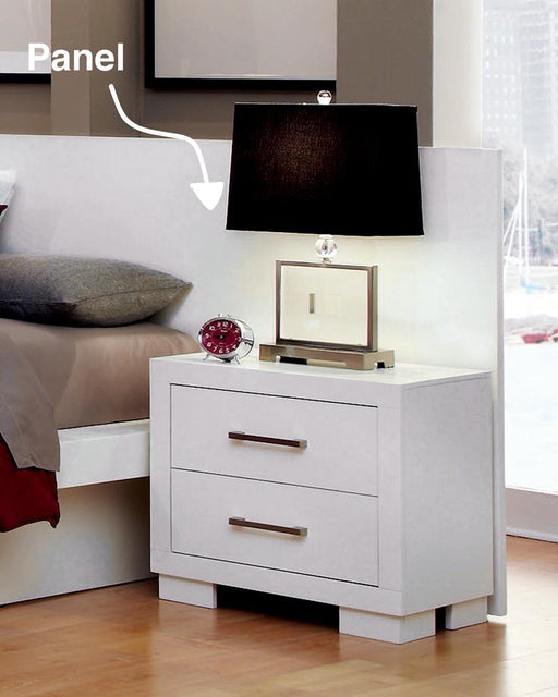 Jessica Nightstand Panels White (Set of 2) - Furniture Stars (Chicago, IL)