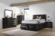 Briana Queen Platform Storage Bed Black - Furniture Stars (Chicago, IL)
