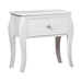 Dominique 1-drawer Nightstand Cream White - Furniture Stars (Chicago, IL)
