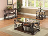 Laney End Table Deep Merlot and Clear - Furniture Stars (Chicago, IL)