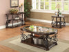Laney Sofa Table Deep Merlot and Clear - Furniture Stars (Chicago, IL)