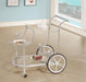 Sarandon 3-tier Serving Cart Chrome and Clear - Furniture Stars (Chicago, IL)