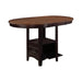 Lavon Oval Counter Height Table Light Chestnut and Espresso - Furniture Stars (Chicago, IL)