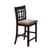 Lavon Lattice Back Counter Stools Tan and Espresso (Set of 2) - Furniture Stars (Chicago, IL)