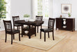 Lavon Padded Dining Side Chairs Espresso and Black (Set of 2) - Furniture Stars (Chicago, IL)
