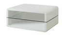 Elana Rectangle 2-shelf Coffee Table Glossy White - Furniture Stars (Chicago, IL)