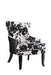 Trea Cowhide Print Accent Chair Black and White - Furniture Stars (Chicago, IL)