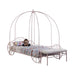 Massi Twin Canopy Bed Powder Pink - Furniture Stars (Chicago, IL)