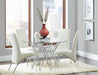 Bishop Upholstered Side Chairs White and Chrome (Set of 2) - Furniture Stars (Chicago, IL)