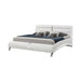 Jeremaine California King Upholstered Bed White - Furniture Stars (Chicago, IL)