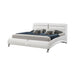 Jeremaine Queen Upholstered Bed White - Furniture Stars (Chicago, IL)