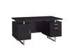 Lawtey Rectangular Storage Office Desk Cappuccino - Furniture Stars (Chicago, IL)