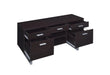 Lawtey 5-drawer Credenza with Adjustable Shelf Cappuccino - Furniture Stars (Chicago, IL)