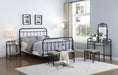 Livingston Eastern King Panel Metal Bed Dark Bronze - Furniture Stars (Chicago, IL)